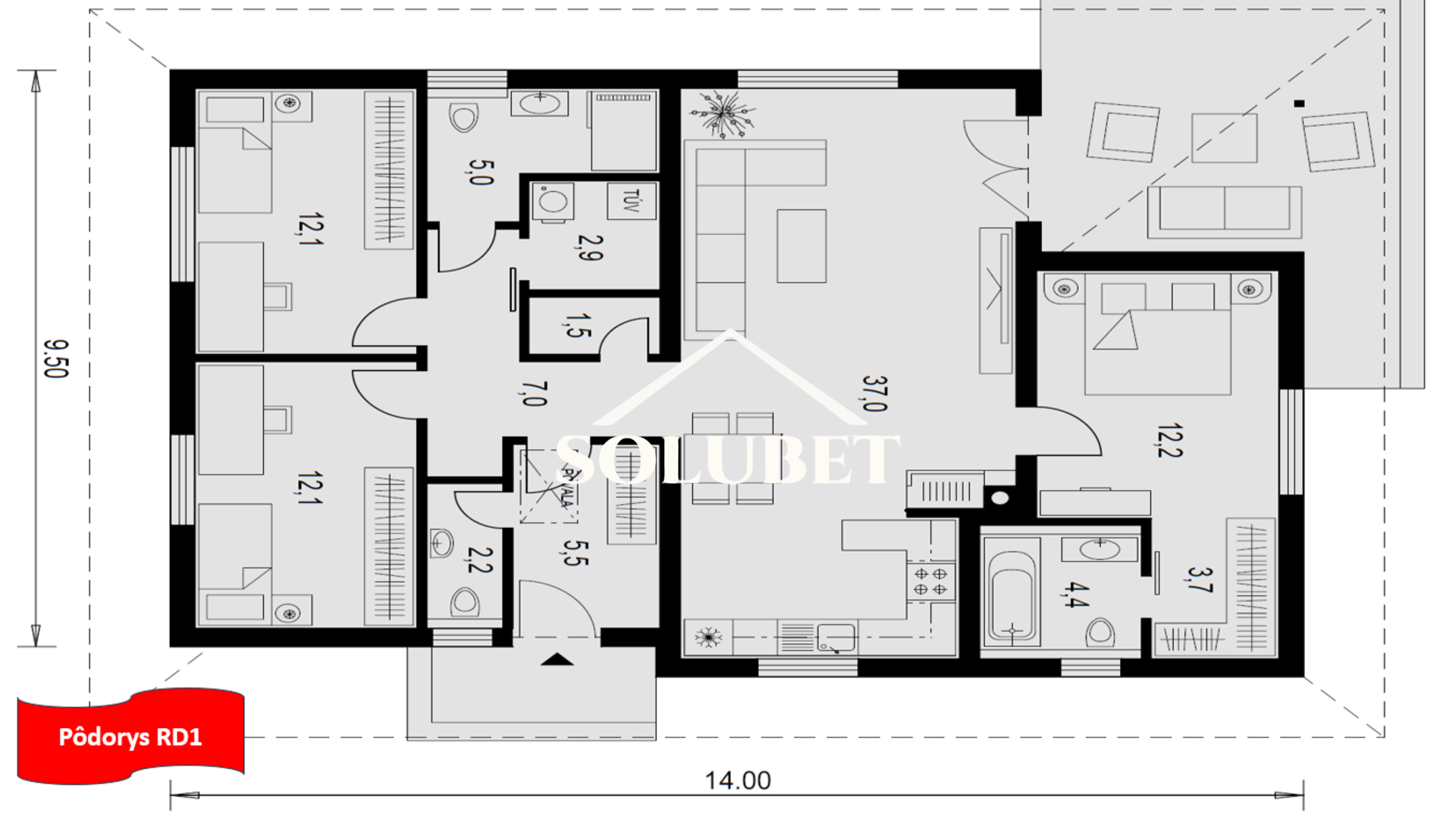 Posledný voľný dom! 4-izb.bungalov u nás na Záhorí