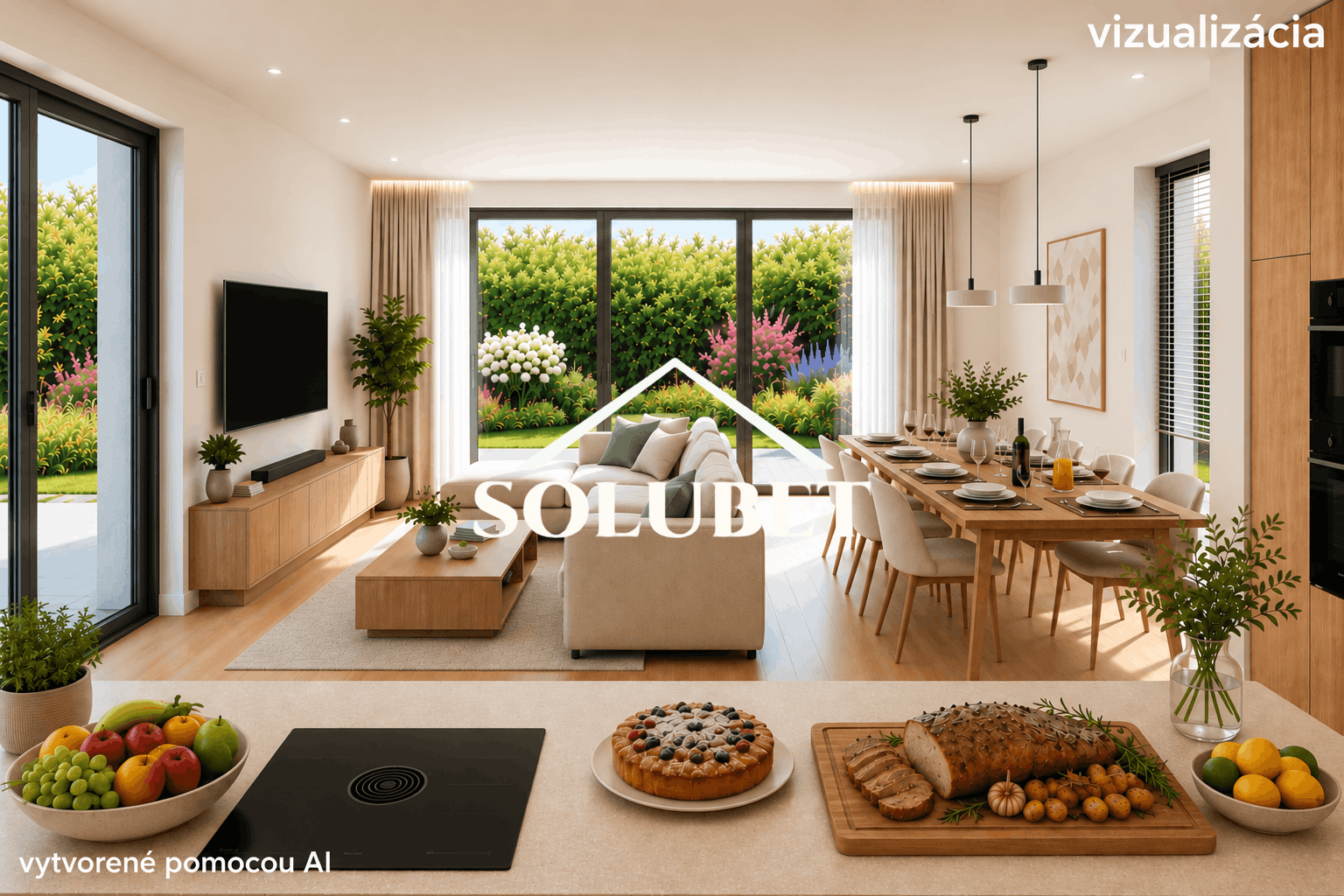 Novostavba – 5izb, dom 260m2, pozemok 801m2, tep.čerpadlo, dvojgaráž