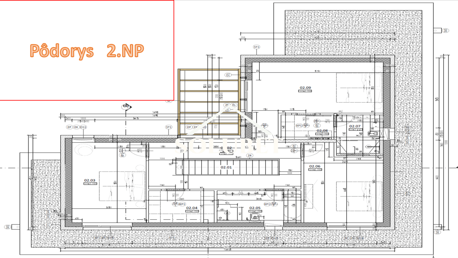 Novostavba – rodinný dom, 5 izby, 2NP, garáž, veľká terasa